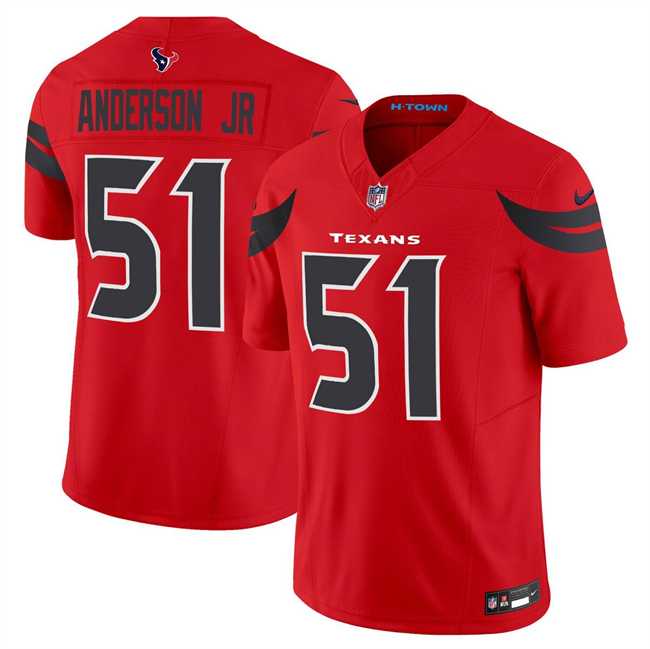 Men & Women & Youth Houston Texans #51 Will Anderson Jr. Red 2024 Alternate Vapor F.U.S.E. Limited Stitched Jersey